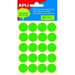 Etikety APLI průměr 19 mm zelené,5 archů A6