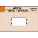 Cenové etikety 22 x 12 mm contact reflexní oranžové