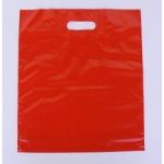 Polyetylénová taška s průhmatem červená