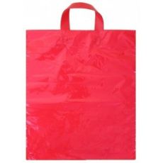 Polyetylénová taška s uchem červená