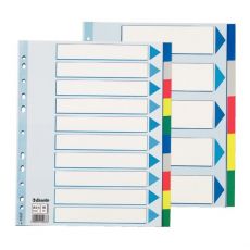 Plastové barevné rozlišovače A4 MAXI 5 listů