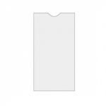 Samolepící kapsa na vizitky, PVC, 6 ks