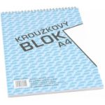 Kroužkový blok horní spirála, A4,50 listů čistý