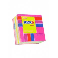 Samolepící minikostky Post-it 51x51mm růžové barvy, 250 lístků