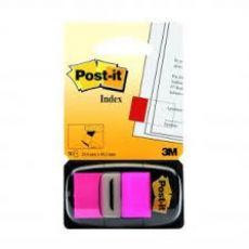 Záložky 680 Post-it Index růžové,25 x 43 mm, 50 záložek