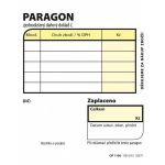 Obchodní paragon nečíslovaný,7,5 x 9,5cm  100 listů