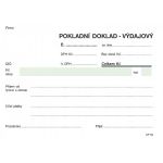 Pokladní doklad - výdajový, A6,samopropis, 100 listů