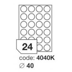 PRINT etikety kolečka 40 mm - 100 x 24 ks (.4040A)